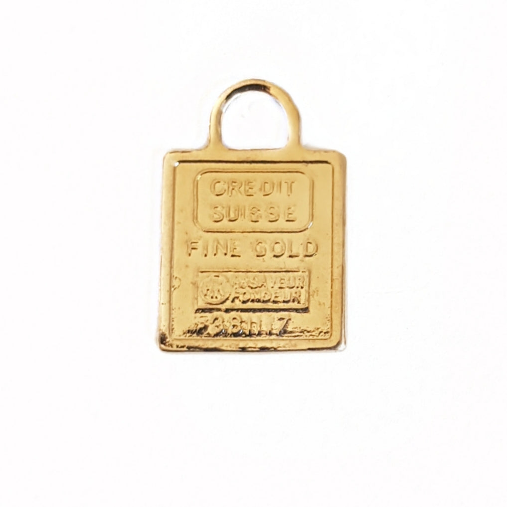 Square Coin Charm